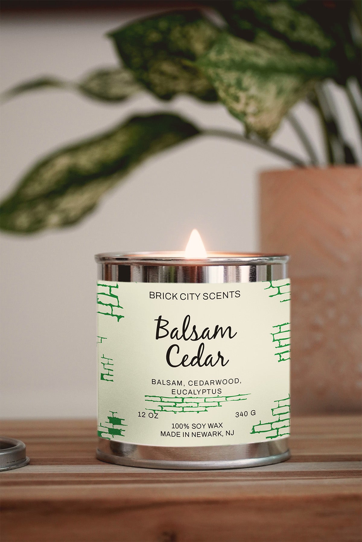 Balsam + Cedar: 12oz Wooden Wick Candle