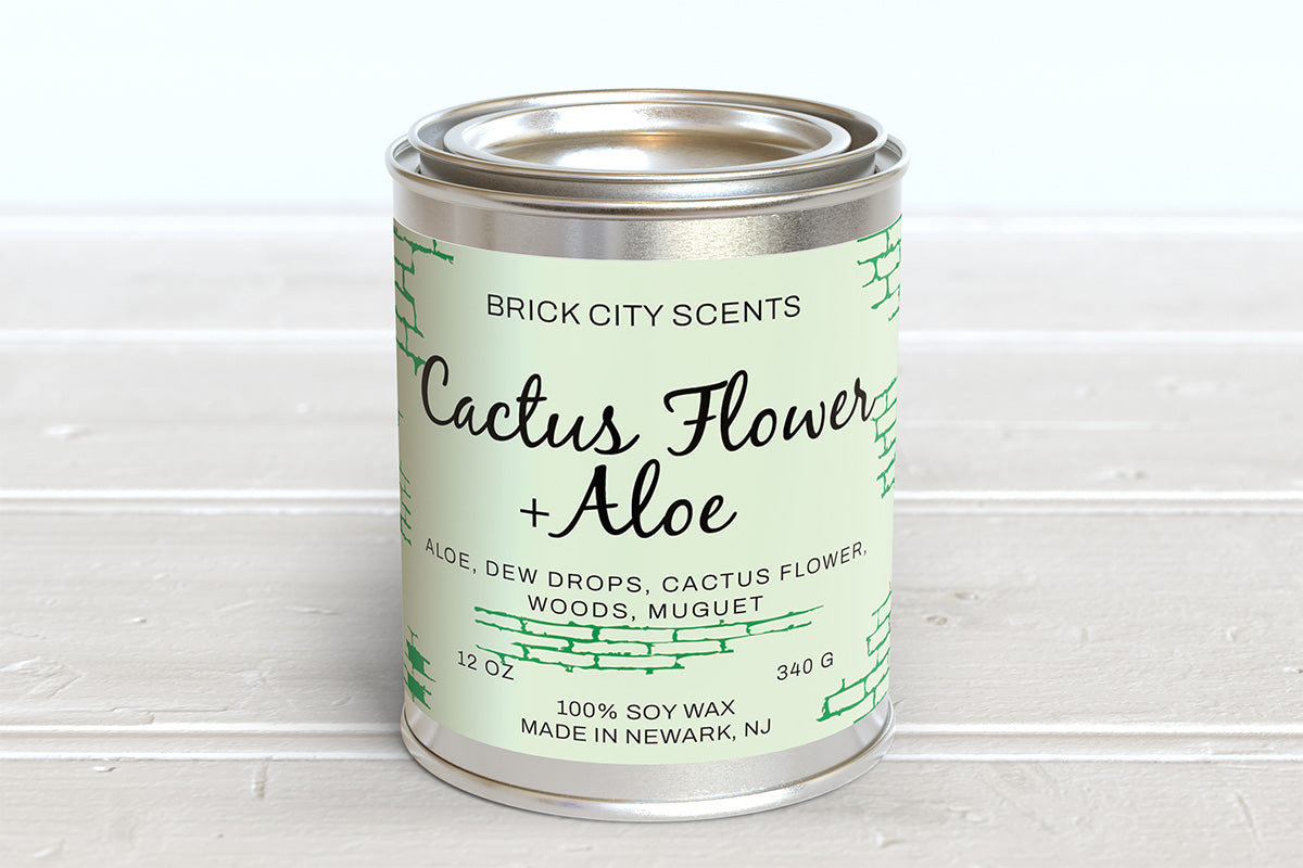 Cactus Flower & Aloe: 12oz Wooden Wick Candle