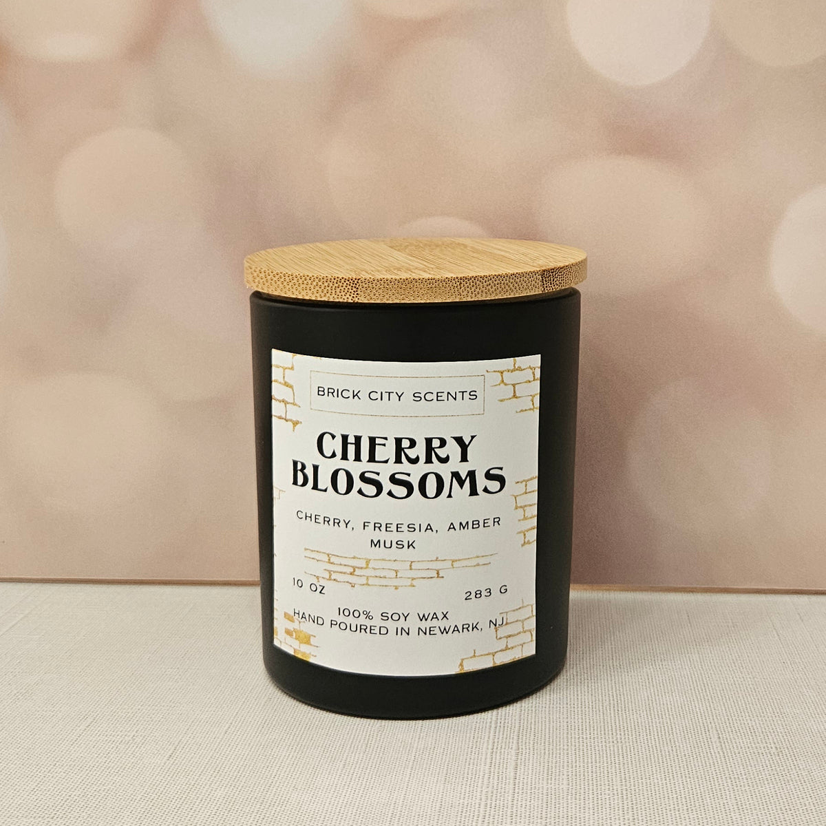 Cherry Blossoms: 10oz Wooden Wick Candle