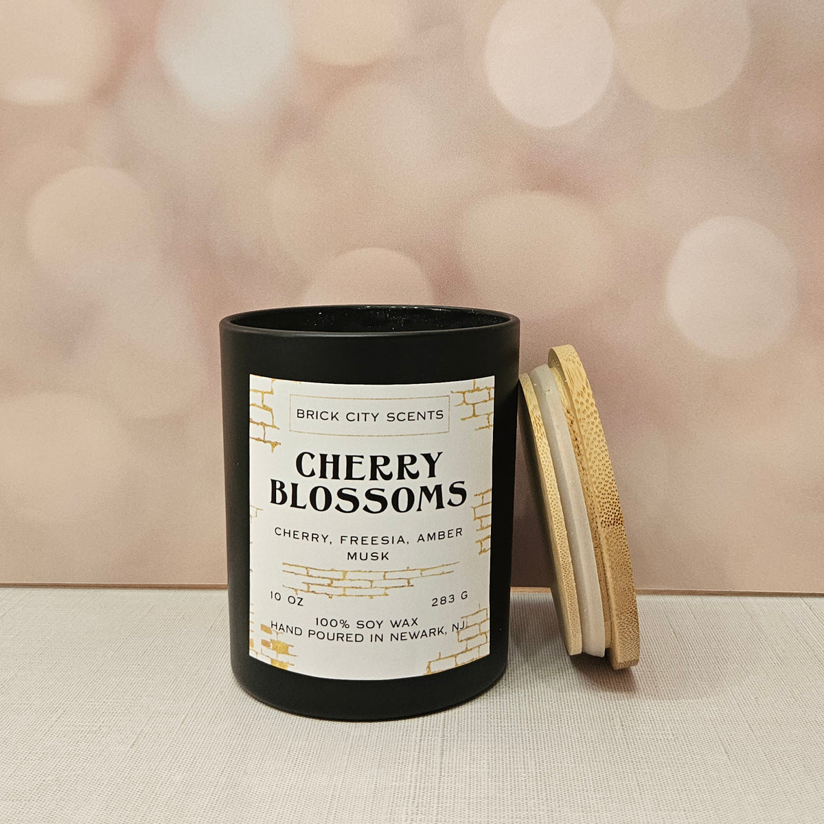Cherry Blossoms: 10oz Wooden Wick Candle
