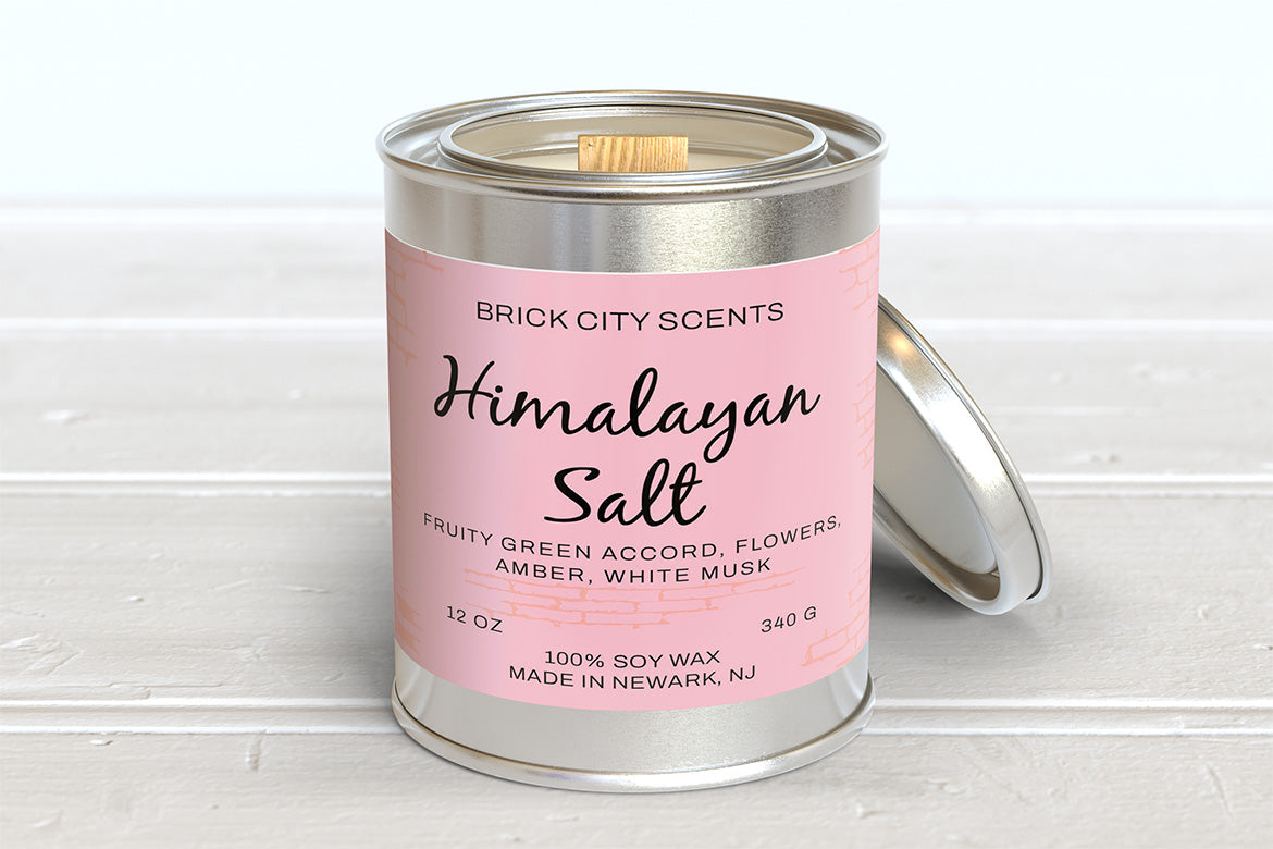 Himalayan Salt: 12oz Wooden Wick Candle