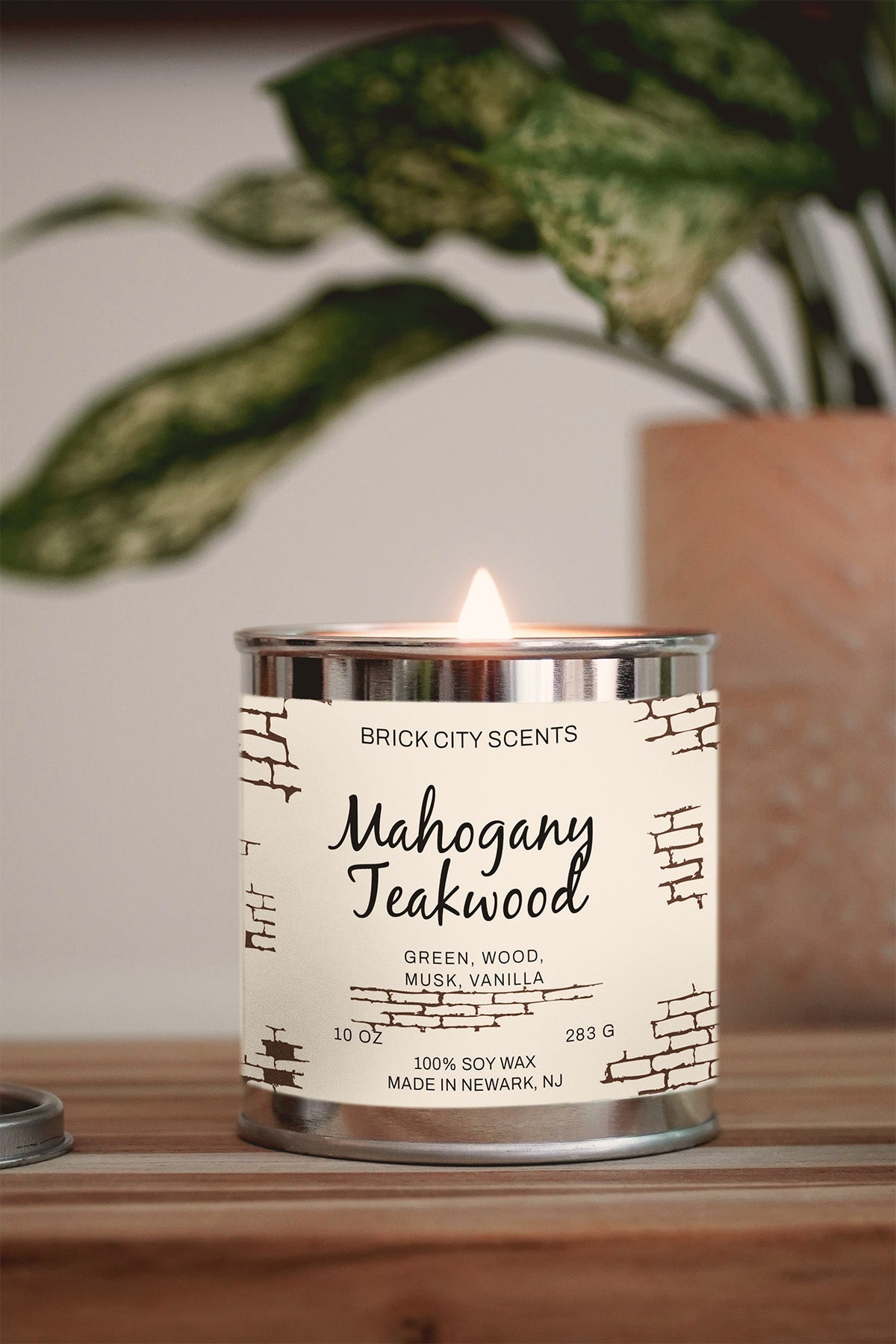 Mahogany Teakwood: 12oz Wooden Wick