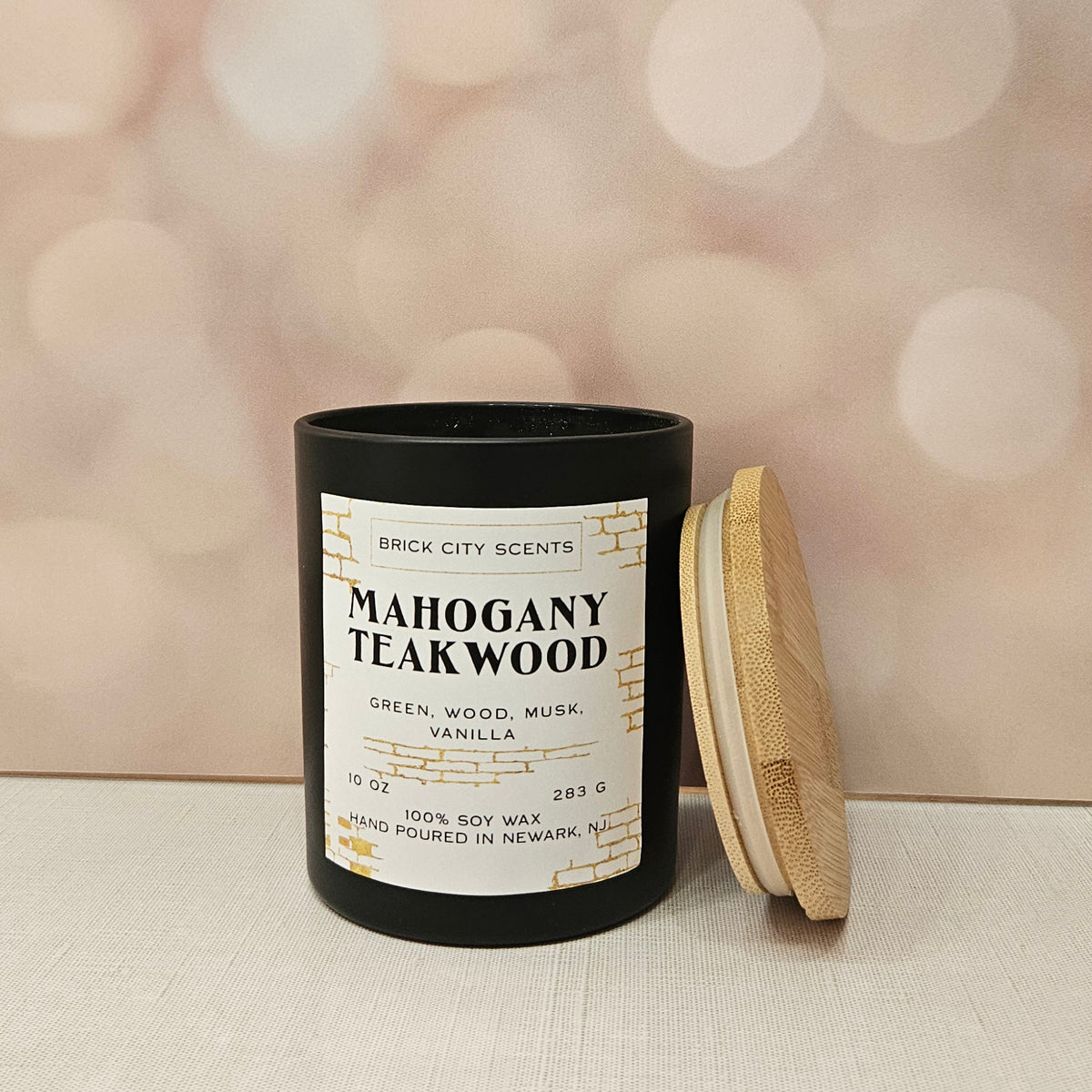 Mahogany Teakwood: 10oz Wooden Wick