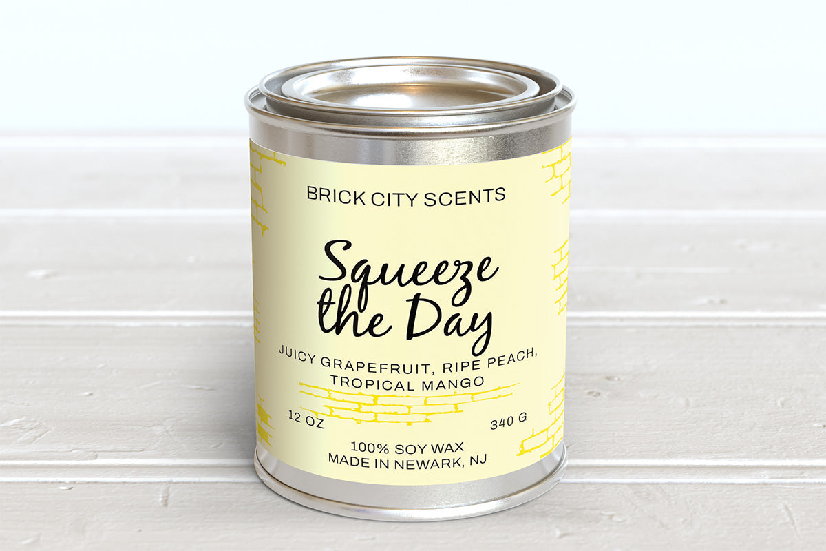 Squeeze the Day: 12oz Wooden Wick Candle