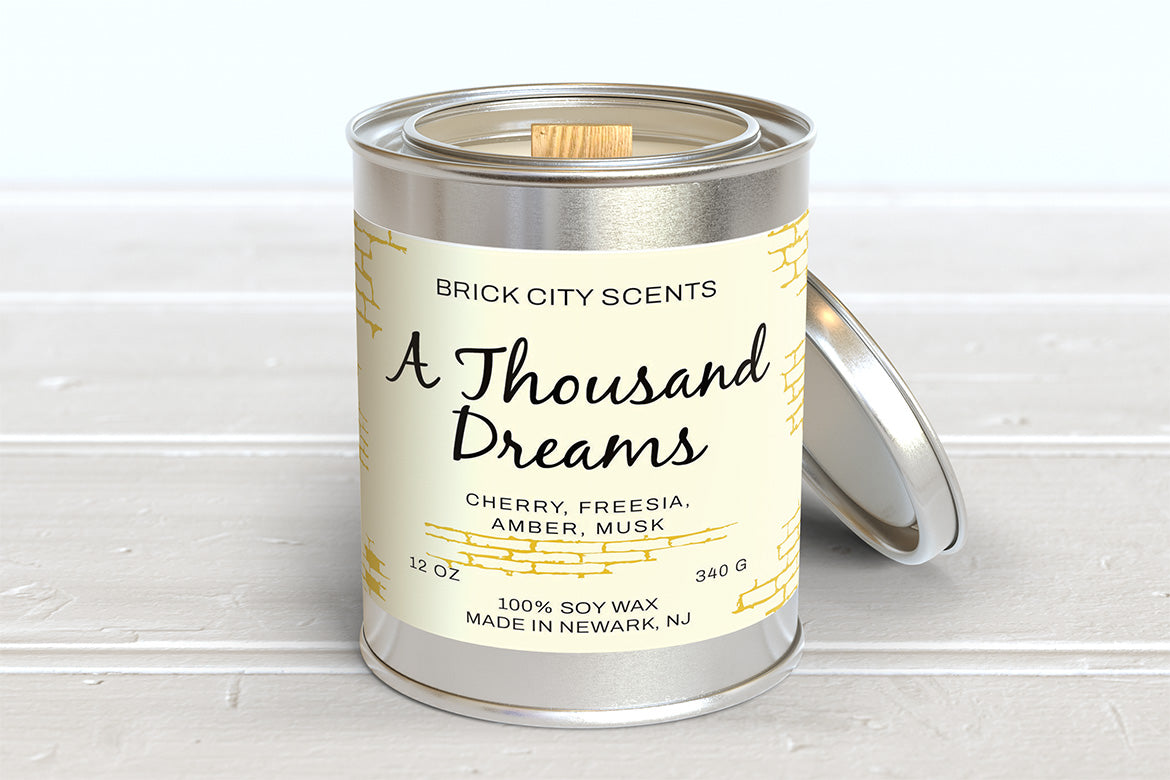 A Thousand Dreams: 12oz Wooden Wick Candle