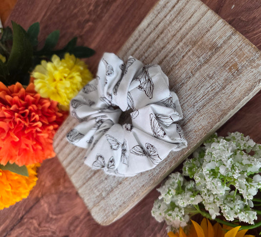 Mono Butterfly Scrunchie