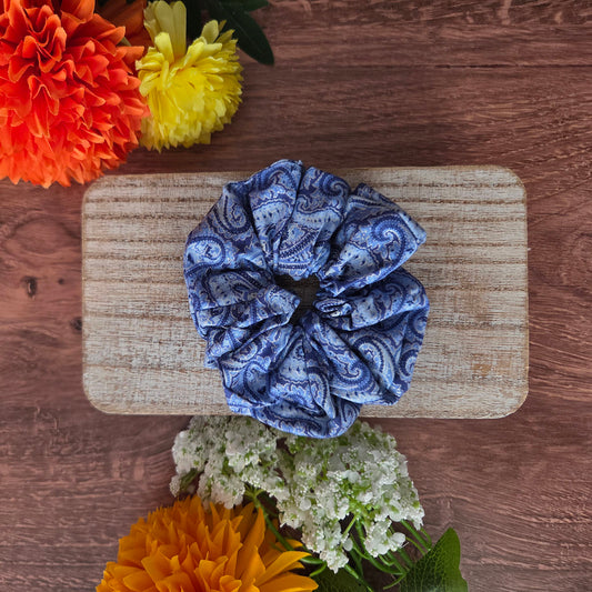 Paisley Puff Scrunchie