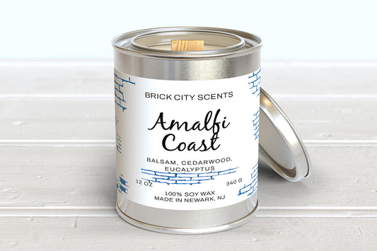 Amalfi Coast: 12oz Wooden Wick Candle