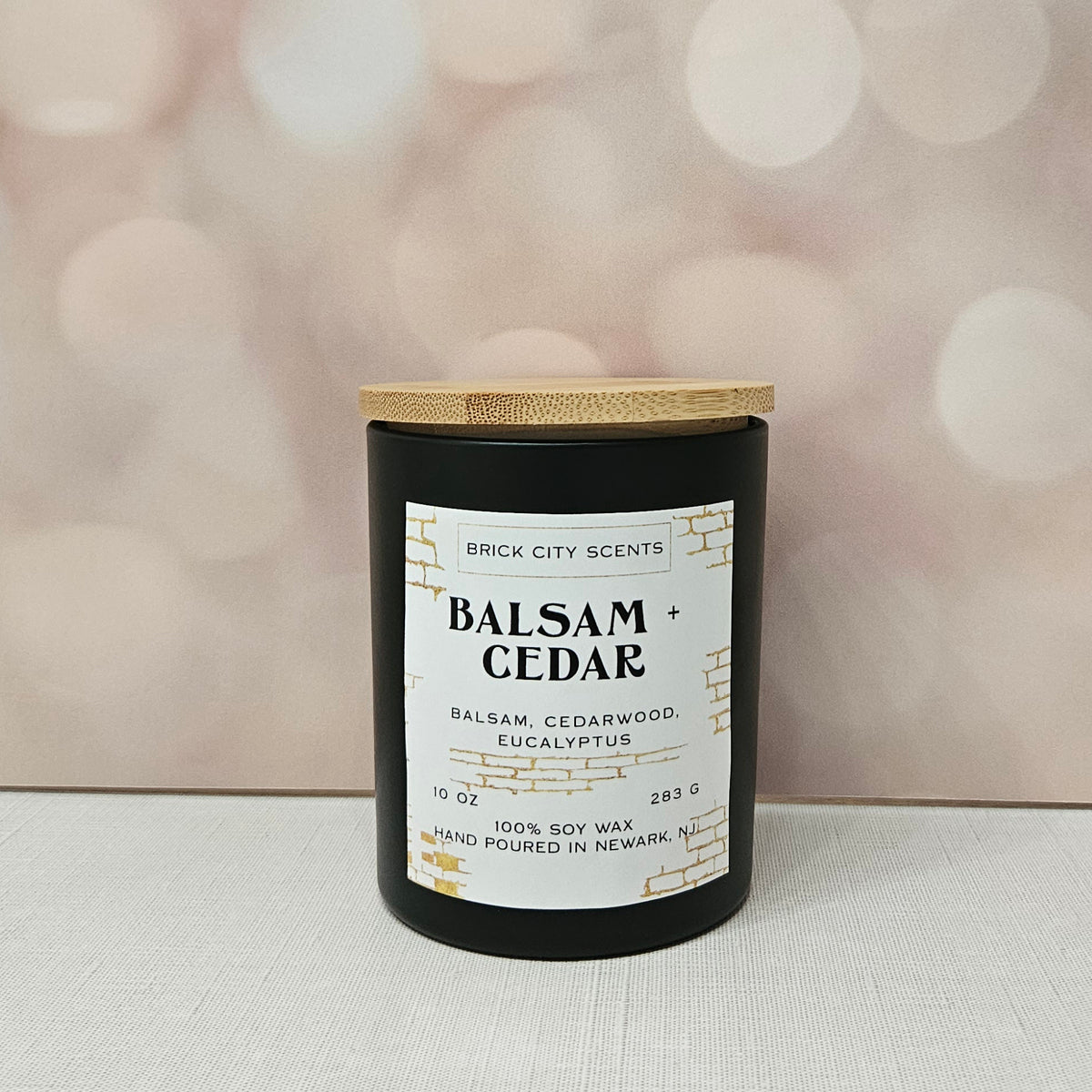 Balsam + Cedar: 10oz Wooden Wick Candle