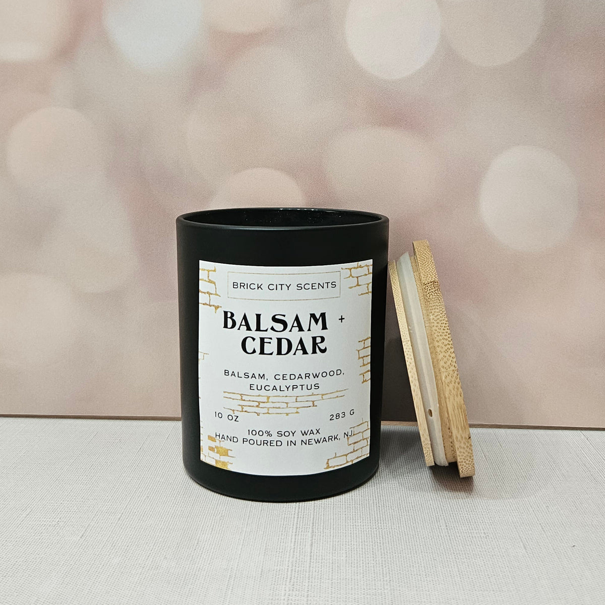 Balsam + Cedar: 10oz Wooden Wick Candle