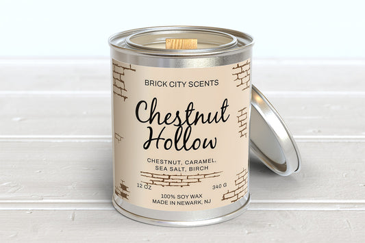 Chestnut Hollow: 12oz Wooden Wick Candle