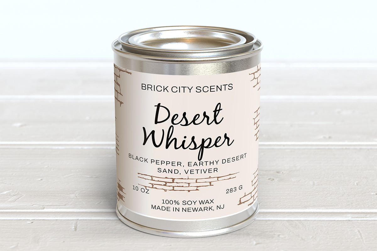 Desert Whisper: 12oz Wooden Wick Candle