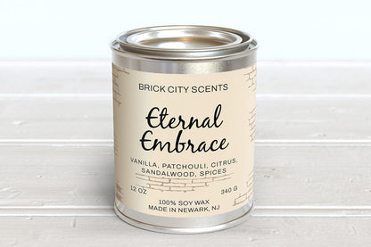 Eternal Embrace: 12oz Wooden Wick Candle