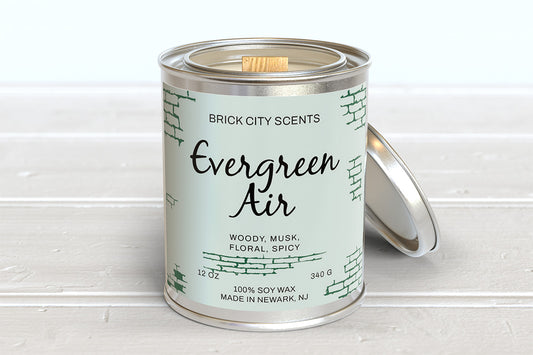 Evergreen Air: 12oz Wooden Wick Candle