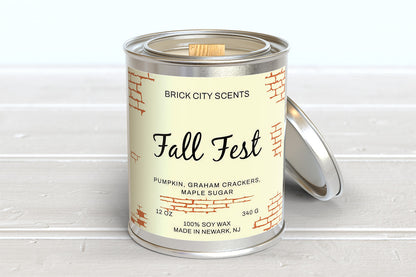 Fall Fest: 12oz Wooden Wick Candle