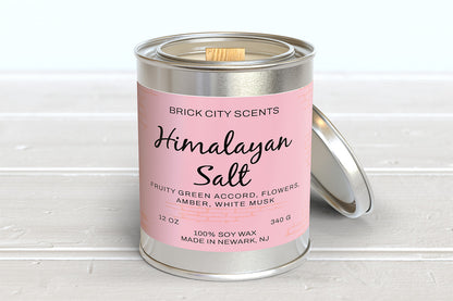 Himalayan Salt: 12oz Wooden Wick Candle