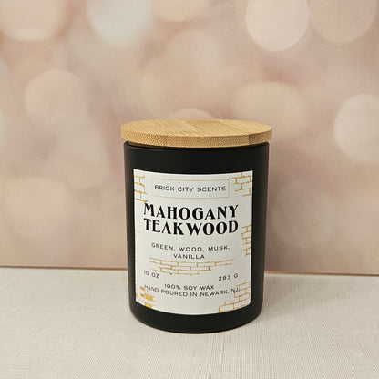 Mahogany Teakwood: 10oz Wooden Wick