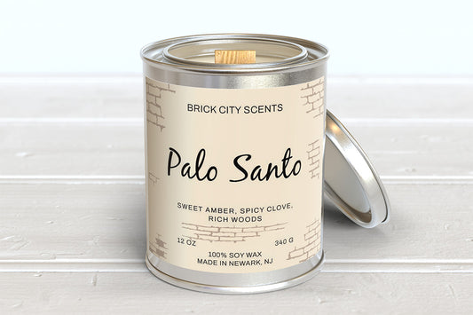 Palo Santo: 12oz Wooden Wick Candle
