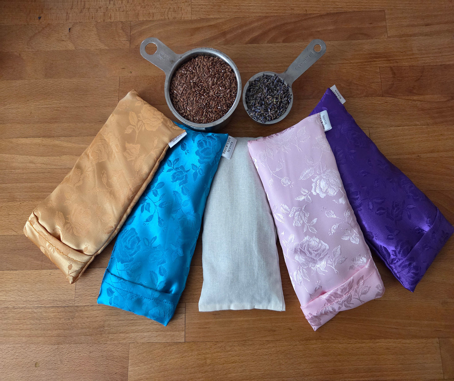 Satin Jaquard Lavender Eye Pillow - Pure Relaxation and  Wellness