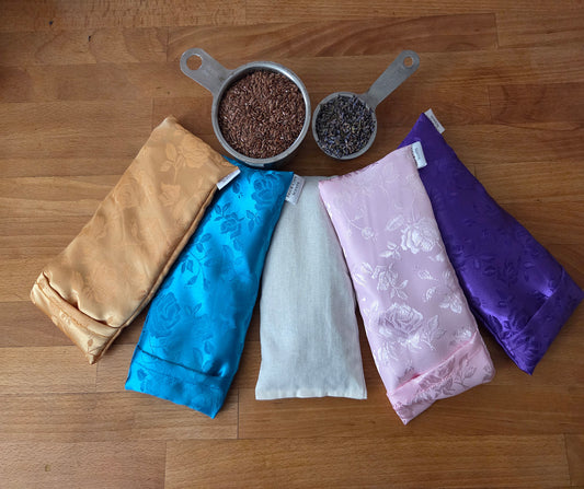 Satin Jaquard Lavender Eye Pillow - Pure Relaxation and  Wellness