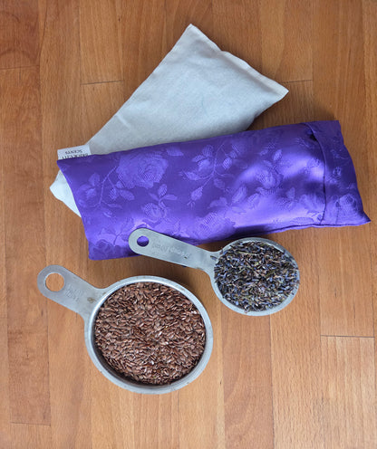 Satin Jaquard Lavender Eye Pillow - Pure Relaxation and  Wellness