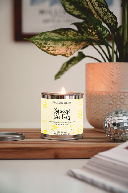 Squeeze the Day: 12oz Wooden Wick Candle