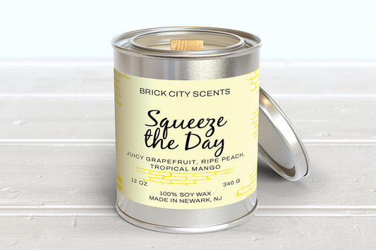 Squeeze the Day: 12oz Wooden Wick Candle