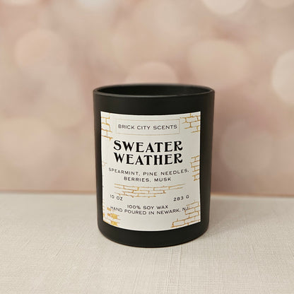 Sweater Weather: 10oz Wooden Wick Candle