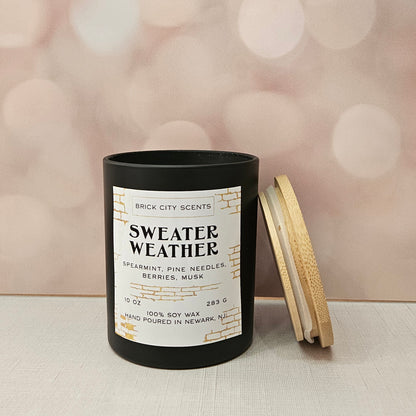 Sweater Weather: 10oz Wooden Wick Candle