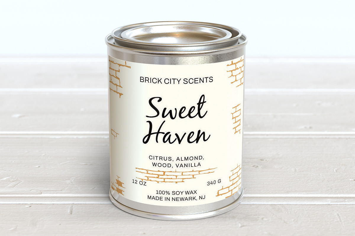 Sweet Haven: 12oz Wooden Wick Candle