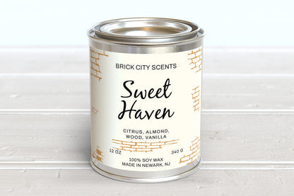 Sweet Haven: 12oz Wooden Wick Candle
