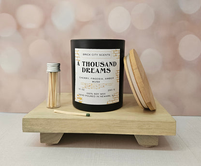 A Thousand Dreams: 10oz Wooden Wick Candle