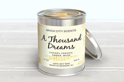 A Thousand Dreams: 12oz Wooden Wick Candle