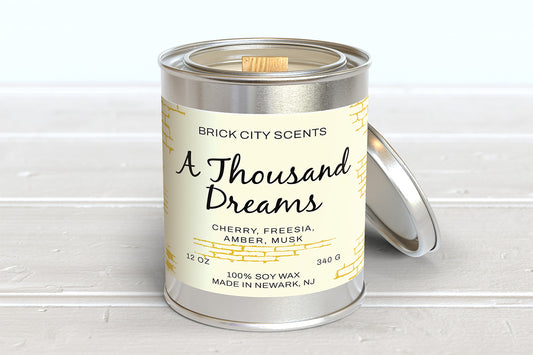 A Thousand Dreams: 12oz Wooden Wick Candle
