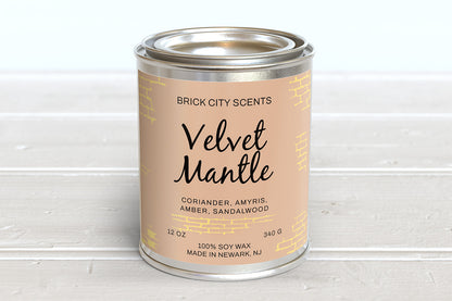 Velvet Mantle: 12oz Wooden Wick Candle