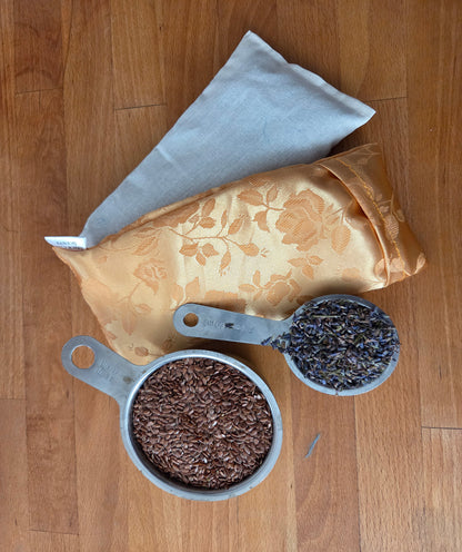 Satin Jaquard Lavender Eye Pillow - Pure Relaxation and  Wellness